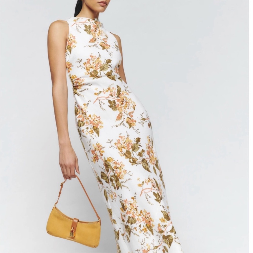 Reformation Floral Sleeveless Maxi Dress
